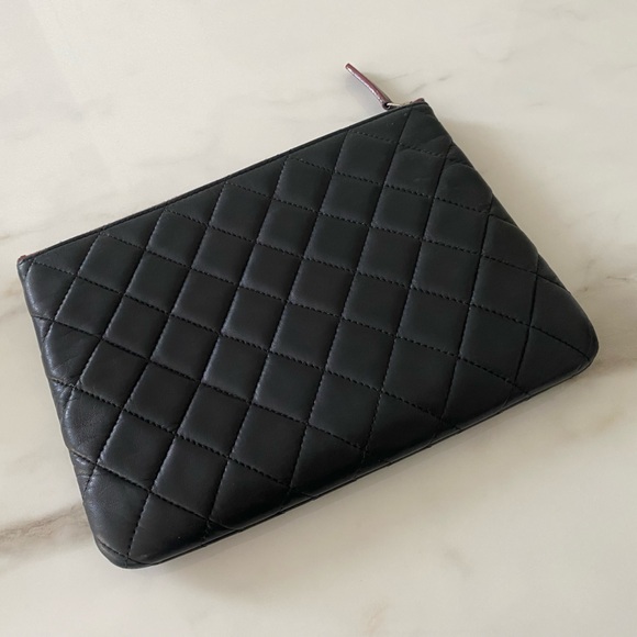 Chanel Medium Quilted Lamb Leather Clutch - Picture 3 of 8